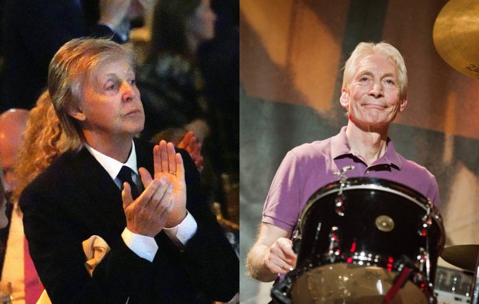 Paul McCartney and Charlie Watts