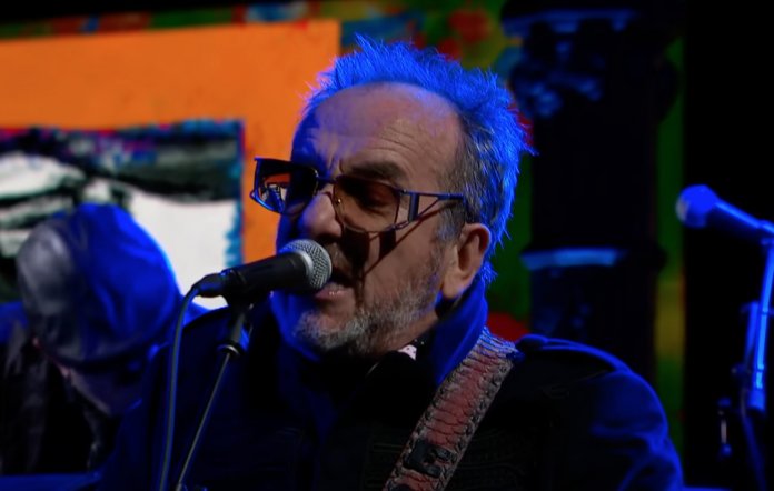 Elvis Costello medley Late Show Stephen Colbert