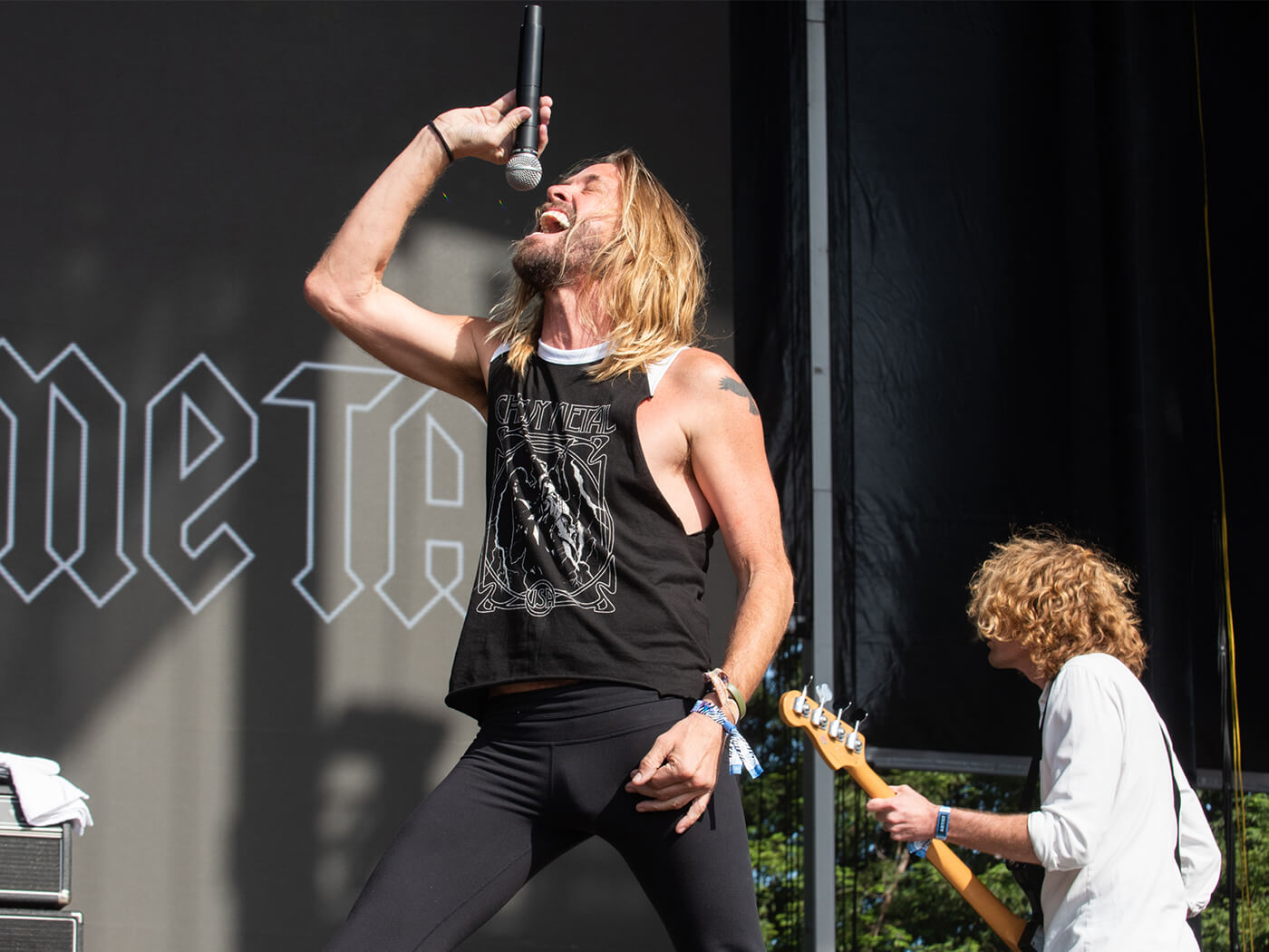 Taylor Hawkins playing Bottlerock Napa Valley 2019 in Chevy Metal